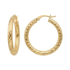 עגילים, 14K, דגם E-EAT0074-1-12MM