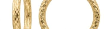 עגילים, זהב צהוב 14K, דגם E-EAT0074-1-20MM