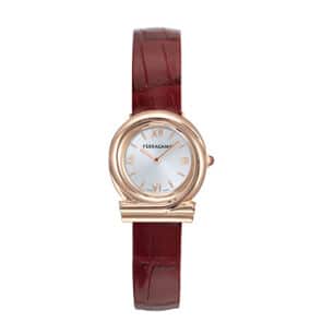 שעון Ferragamo עם יהלומים מקולקציית Gancini Twisted, שעון לאישה ,דגם SFJK00226