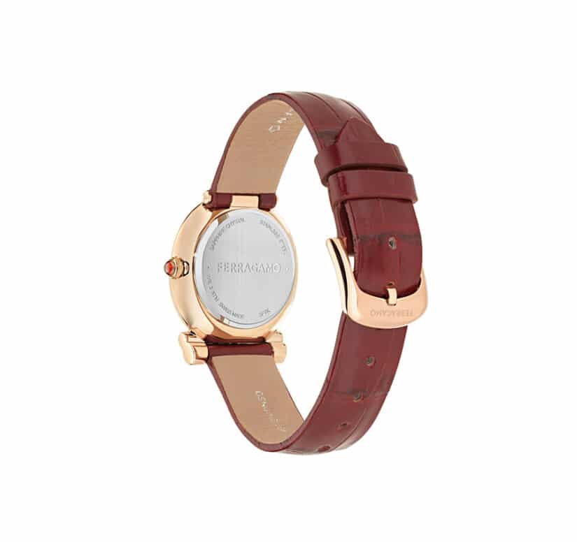 שעון Ferragamo עם יהלומים מקולקציית Gancini Twisted, שעון לאישה ,דגם SFJK00226