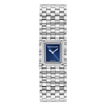 שעון Ferragamo מקולקציית  Manchette עם אמרלד ויהלומים, שעון לאישה ,דגם SFJM00526