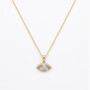תליון עין, זהב 14K, משובצת 0.12 קראט יהלומים, דגם PDSPF24882