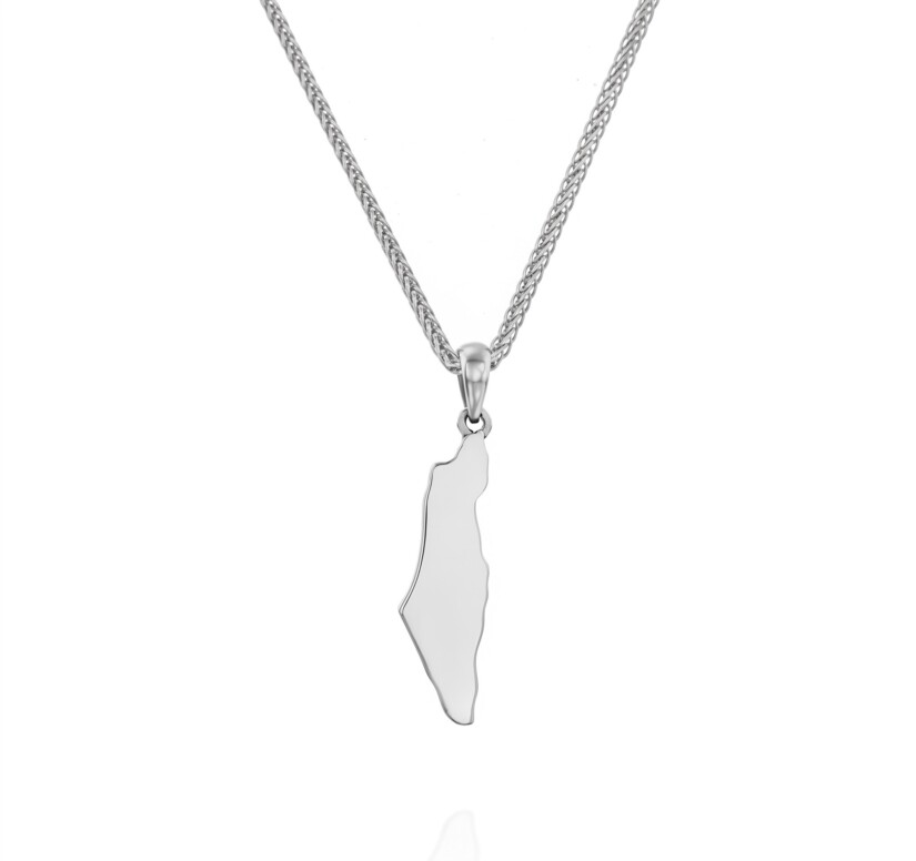 תליון מפת ארץ ישראל, 14K זהב, דגם P3934