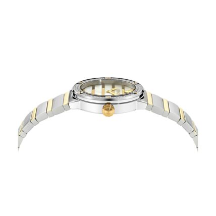 שעון VERSACE לאישה משובץ יהלומים מקולקציית TIMELESS - GRECA LOGO PEARL PRECIOUS, דגם VE3Y00126